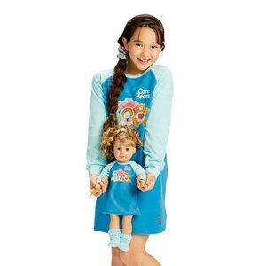 American Girl Courtney Carebears Pyjamas Girls Size L 14 / 16 Pajamas Fleece